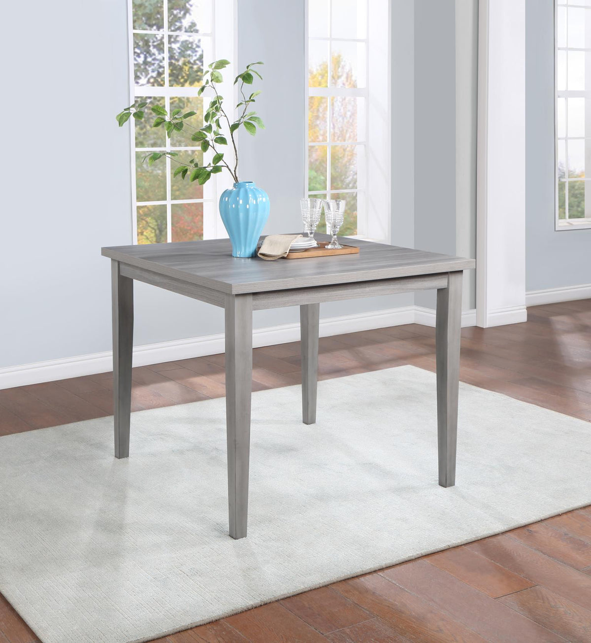 Gray Square Counter Height Table