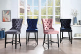 Pink Velvet Counter Chair (Price Per Chair/Moq 2)