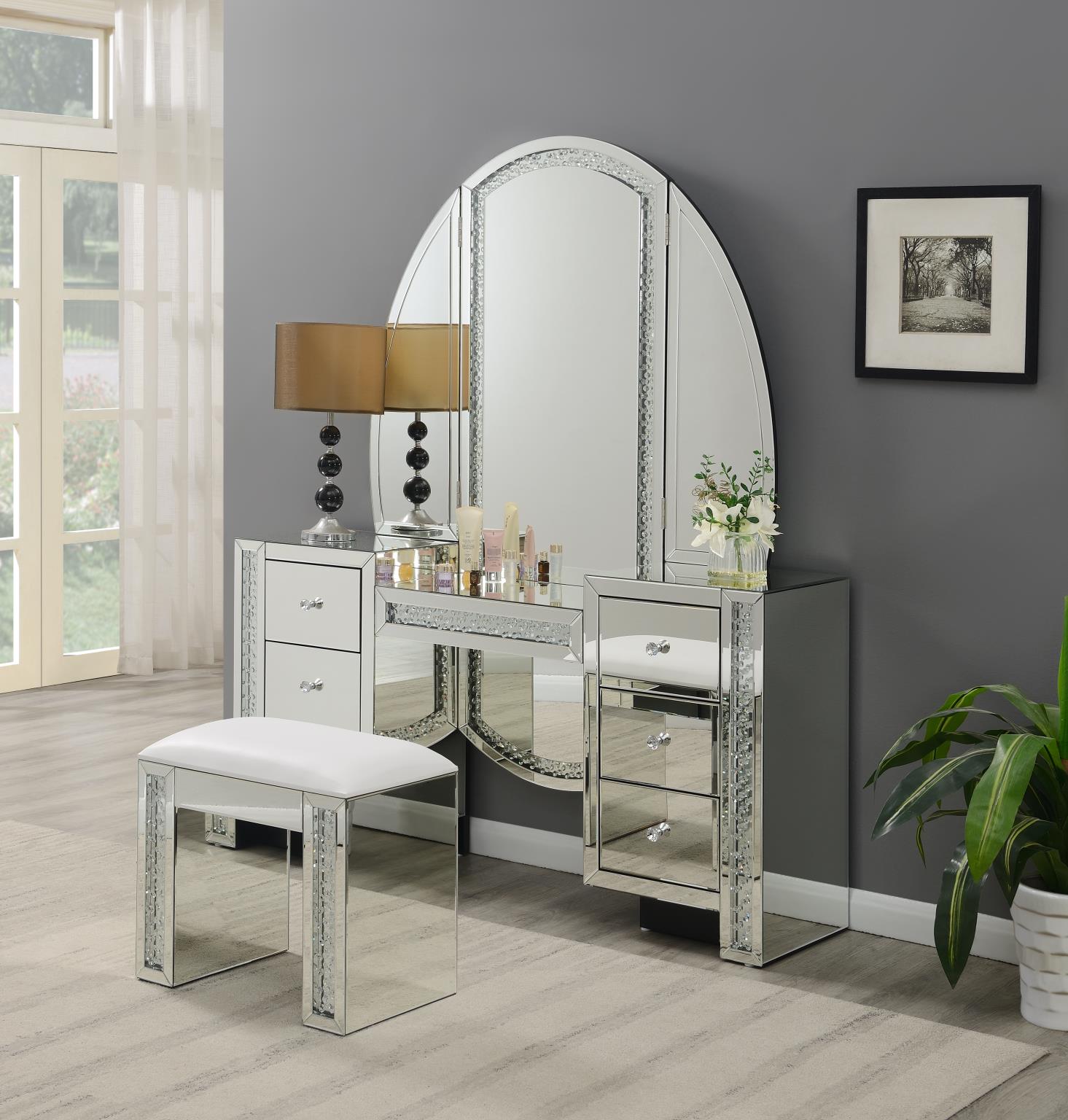 Glamour Vanity W/Mirror