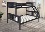 Black Twin/Full Bunk Bed