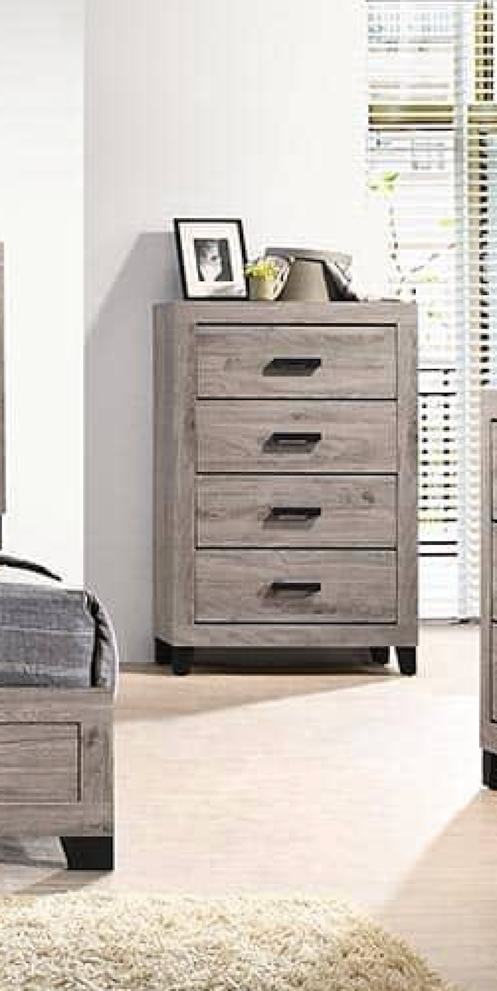 King Bed Frame - Dresser - Mirror - Chest - Nightstand