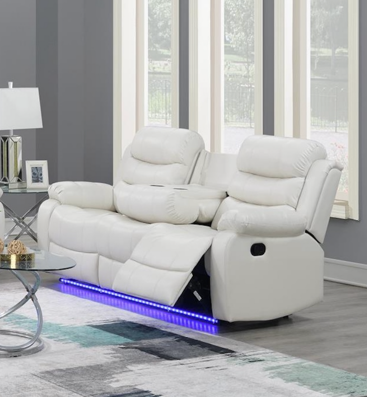 White Motion Led Sofa