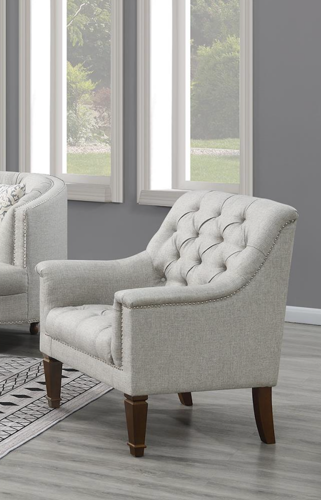 Gray Sofa - Loveseat - Chair