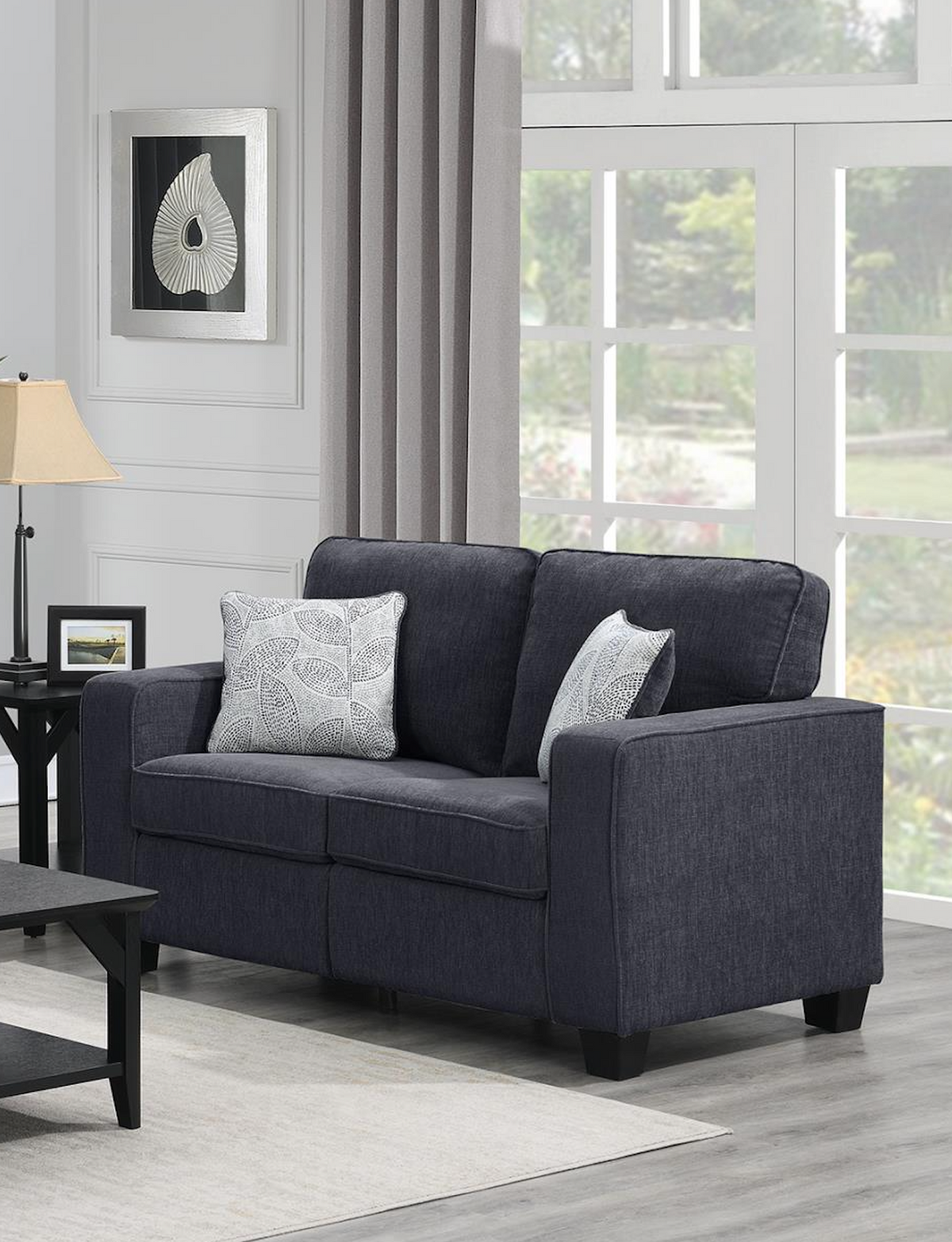 Slate Gray Loveseat