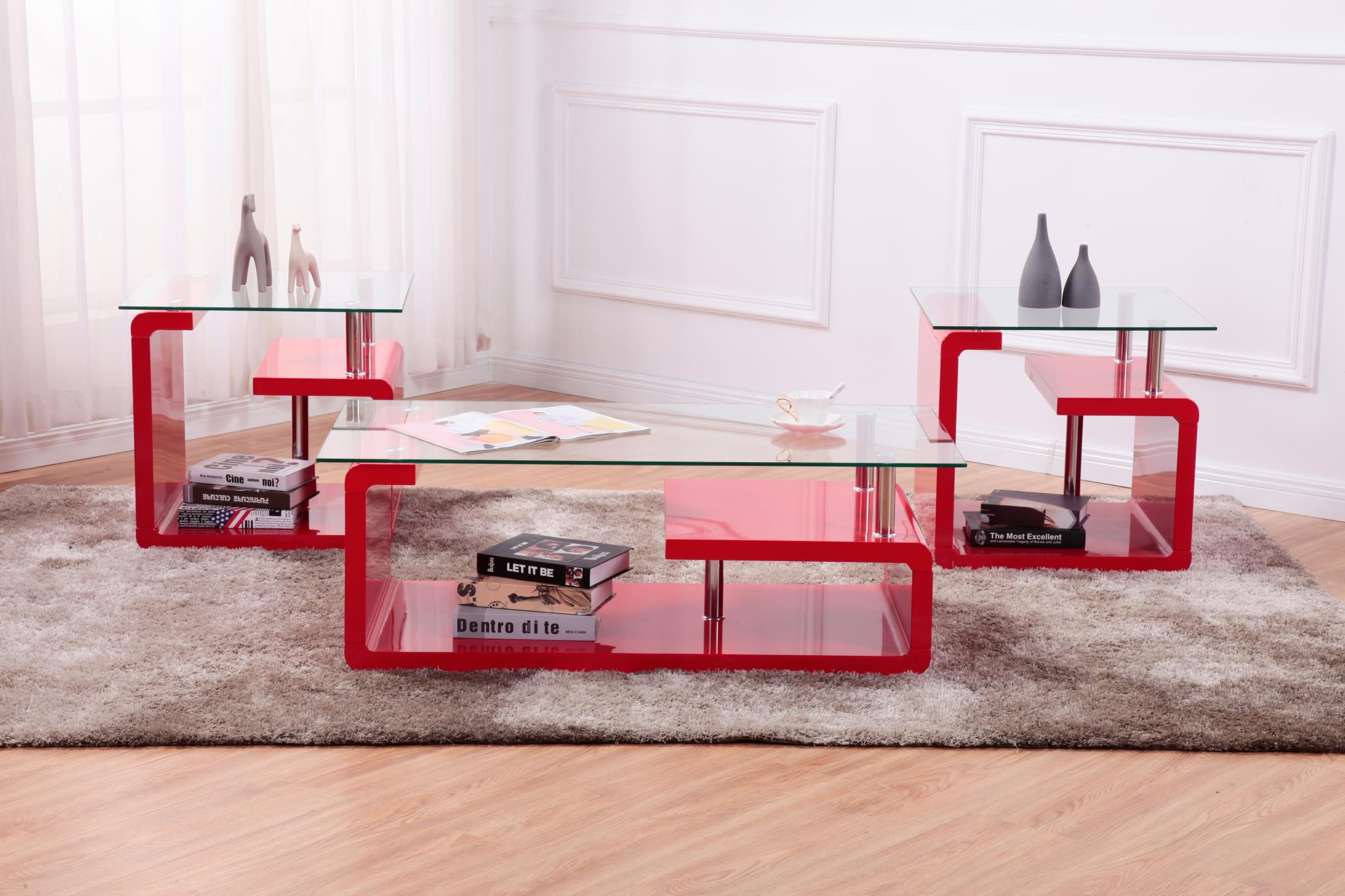 Red End Table