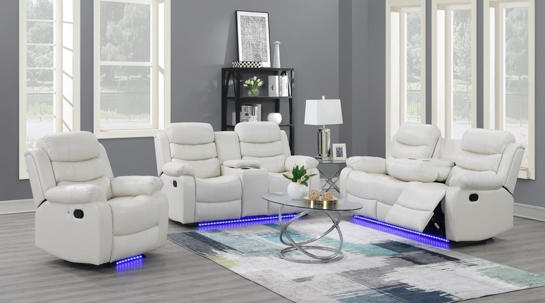 White Motion Led Sofa