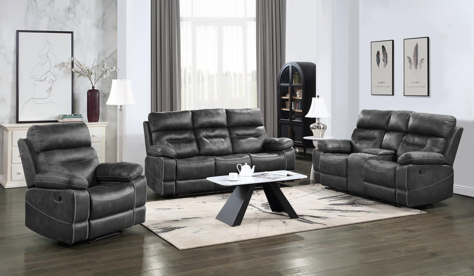 Gray Motion Recliner