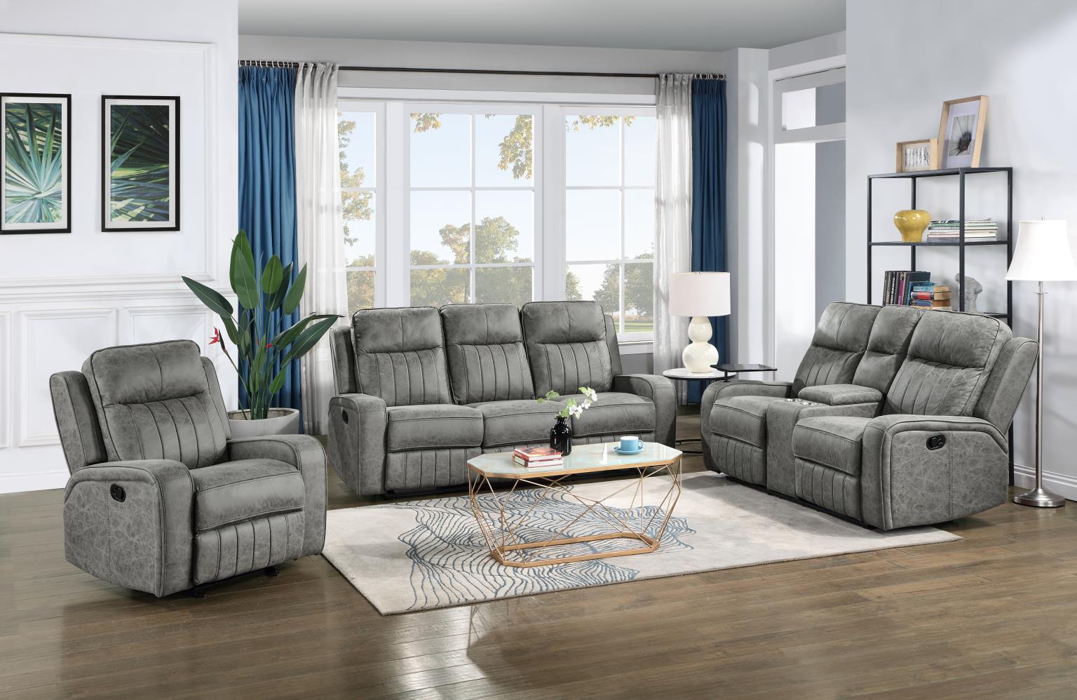 Gray Motion Loveseat