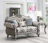 Traditional Gray Loveseat