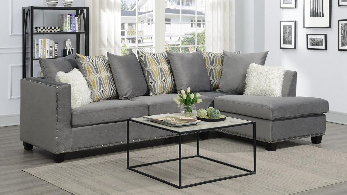 Gray 2 Pc Sectional