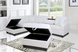 White 2 Pc Sectional