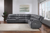 Gray 7 Piece Sectional W/ 3 Power Reclining